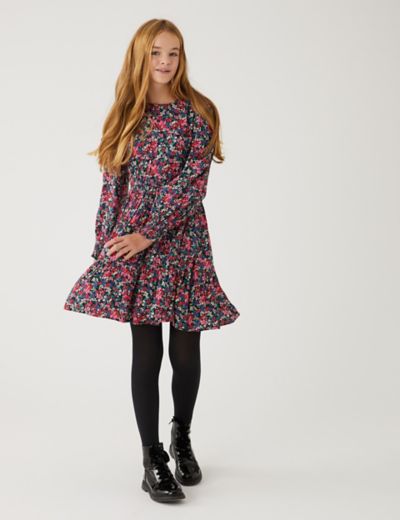 Floral Tiered Dress (6 - 16 Yrs)